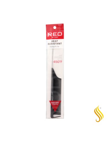 Red Kiss Heat Resistant Parting Pin Tail Comb Peine